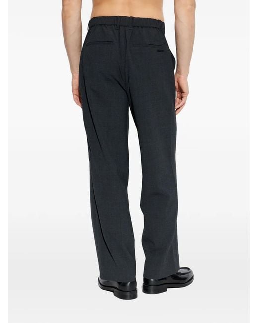 AllSaints Blue Straight Trousers for men