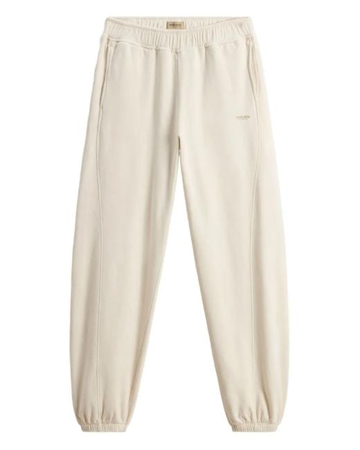 Woolrich Natural Fleece Side-Panel Track Pants