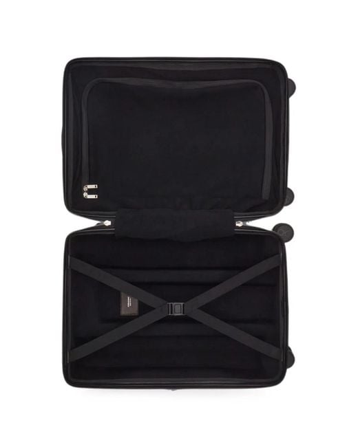 Ferragamo Black Embossed Gancini Hand Luggage for men