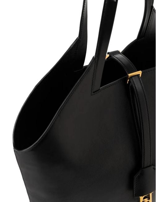 Elisabetta Franchi Black Everywhere Medium Leather Bag