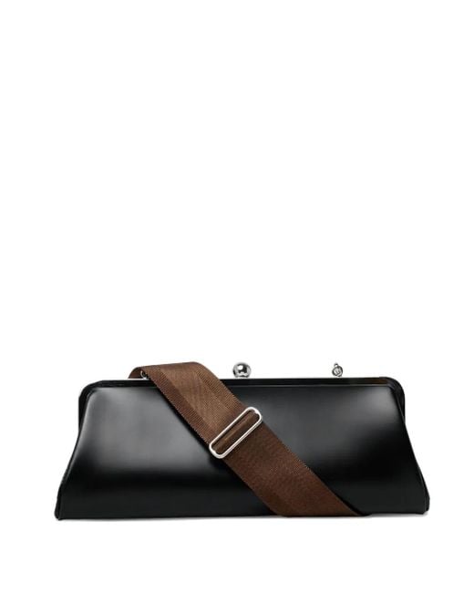 Comme des Garçons Black Leather Cross Body Bag