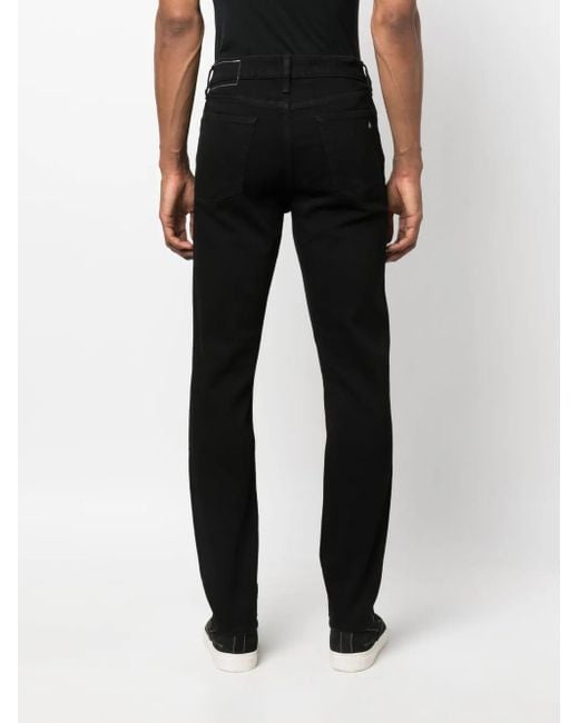 Vaqueros slim de talle medio Rag & Bone de hombre de color Black