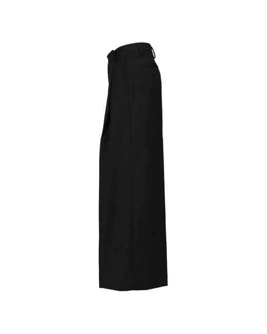 Entire studios Black Gill Wool Wide-Leg Trousers for men