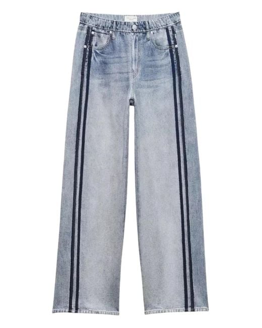Rag & Bone Blue Miramar Terry Side-Stripe Jeans