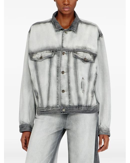 DIESEL Gray Trucker Jacket
