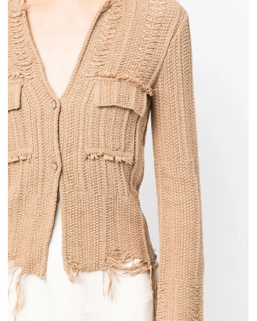 JNBY Natural Cropped Button-Up Cardigan