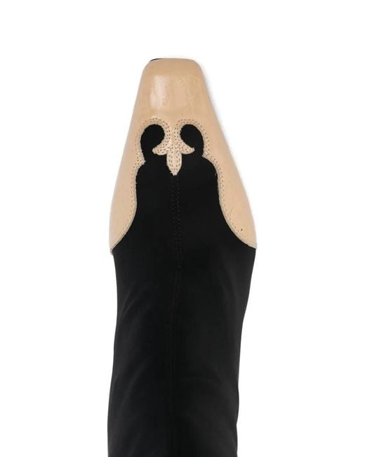 Paris Texas Black Belle Western Ankle Boots