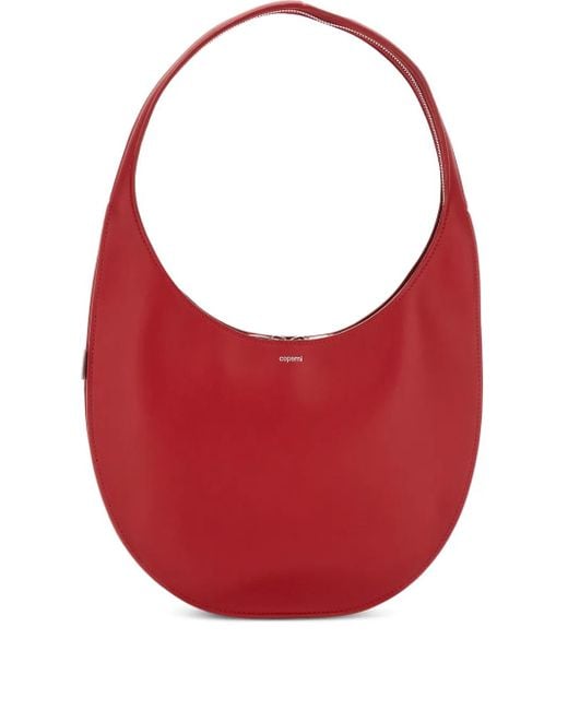 Coperni Red 'Swipe Medium' Shoulder Bag With Logo On Front