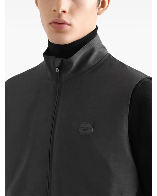 メンズ Dolce & Gabbana ロゴプレート トップ Black