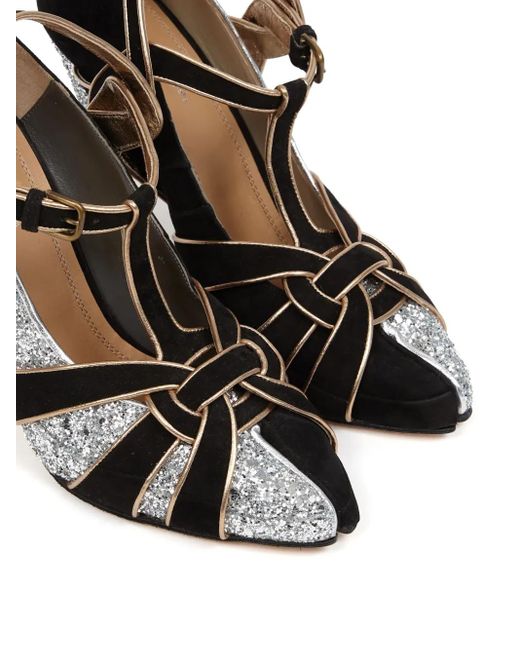 Maison Margiela Black Tabi Monster Pumps