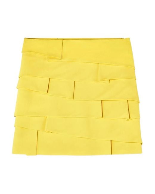 Versace Yellow Rüschenrock im Layering-Look