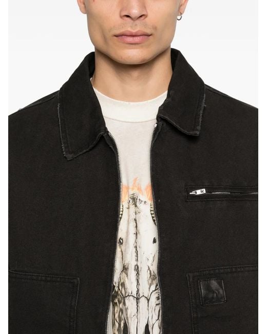 Chaqueta Worker De Manga Larga Represent de hombre de color Black