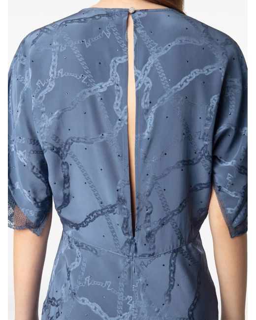 Zadig & Voltaire Blue Rey Midi Dress