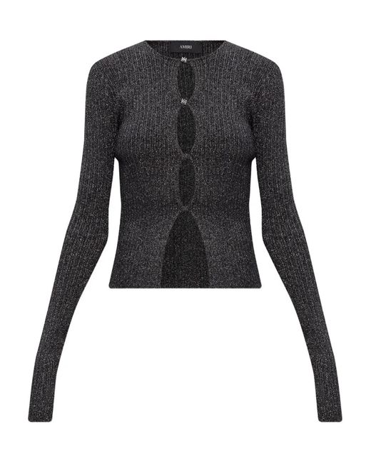 Amiri Black Ma Hardware Cardigan