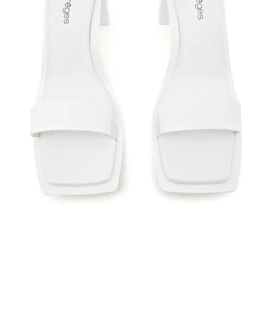 Courreges White Stream 70Mm Sandals