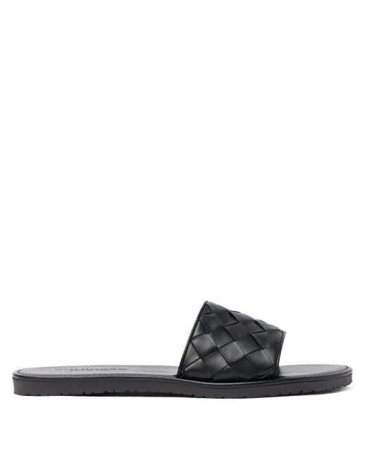 Scarosso Black Ulisses Slides for men