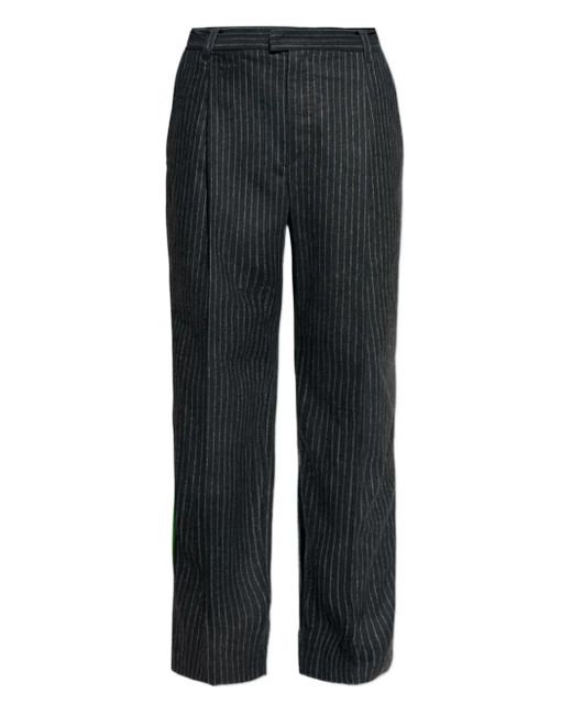 Pantaloni Gessati Con Piega di Isabel Marant in Black da Uomo