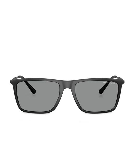 ARMANI EXCHANGE Gray Square-Frame Sunglasses for men