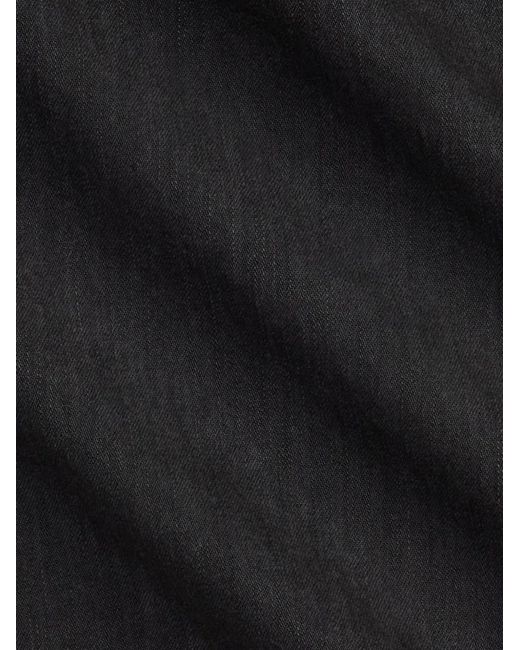 RRL Black Embroidered Cotton Shirt