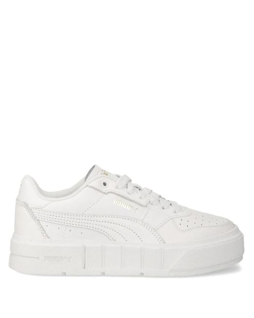 PUMA White Cali Court Sneakers