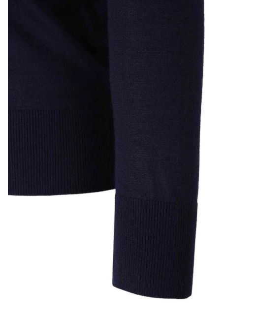 Givenchy Blue V-Neck Button-Up Cardigan