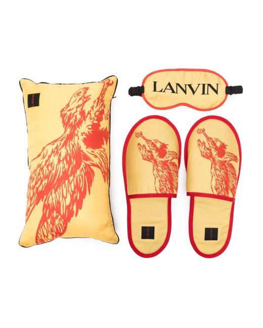 Lanvin X Future Eagle dreiteiliges Reiseset in Orange für Herren