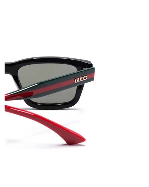 Gucci Black Square-Frame Sunglasses
