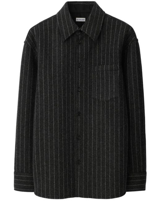 Burberry Black Pinstripe Shirt for men