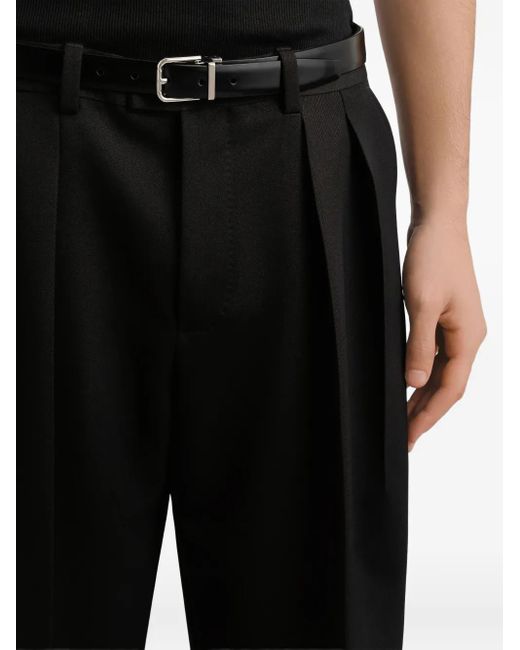 Dolce & Gabbana Black Tailored Trousers for men