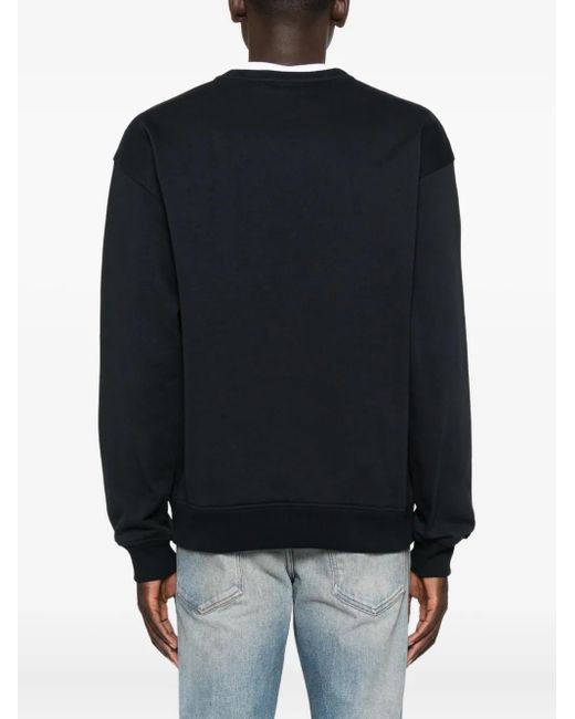 Dolce & Gabbana Black Embroidered-Logo Sweatshirt for men