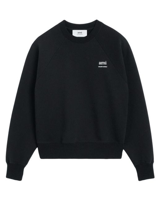 AMI Sweater Met Print in het Black