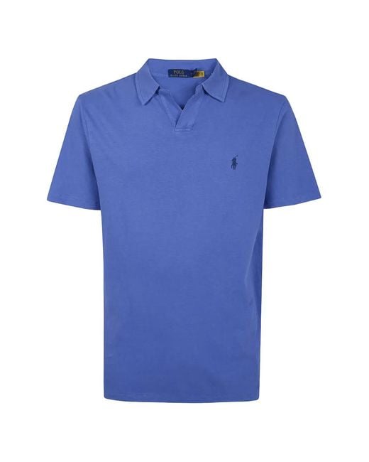 Polo Ralph Lauren Blue Polo Shirt With Logo for men