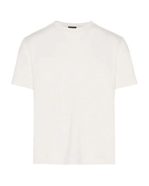 Zegna White Basic T-Shirt for men
