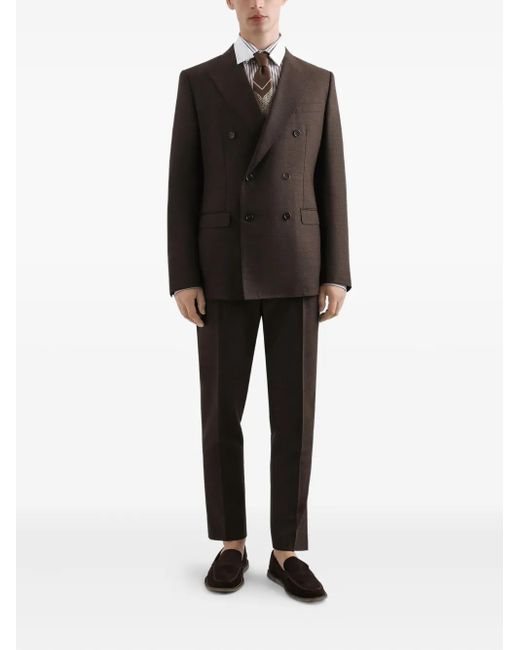 Dolce & Gabbana Gray Striped Longsleeved Shirt for men