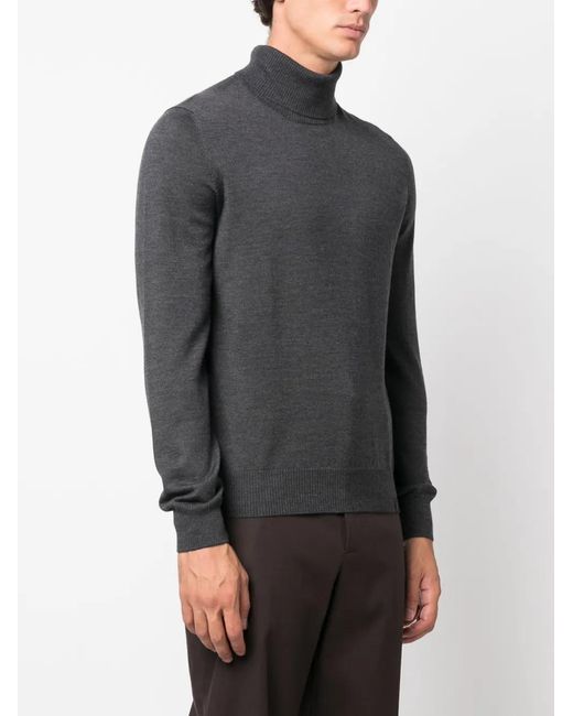 Fay Gray Roll-Neck Wool Jumper for men