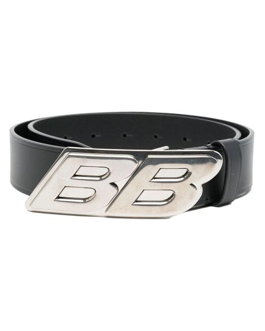 Cinturón con hebilla del logo Balenciaga de hombre de color Negro | Lyst