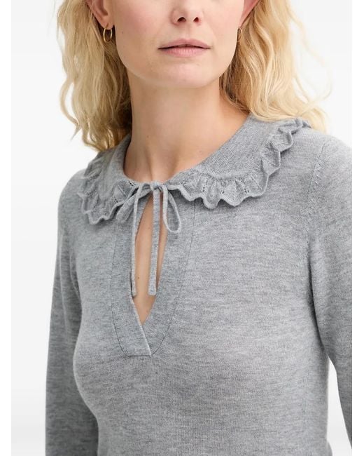 Munthe Gray Livo Tie Sweater