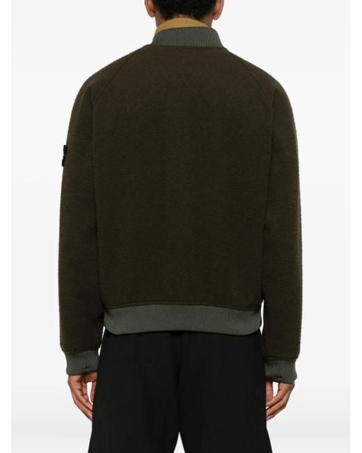 Stone Island Bomberjacke mit Logo-Patch in Black für Herren