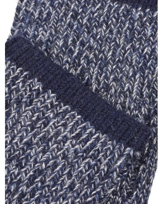 Brunello Cucinelli Gray Marl-Knit Socks for men