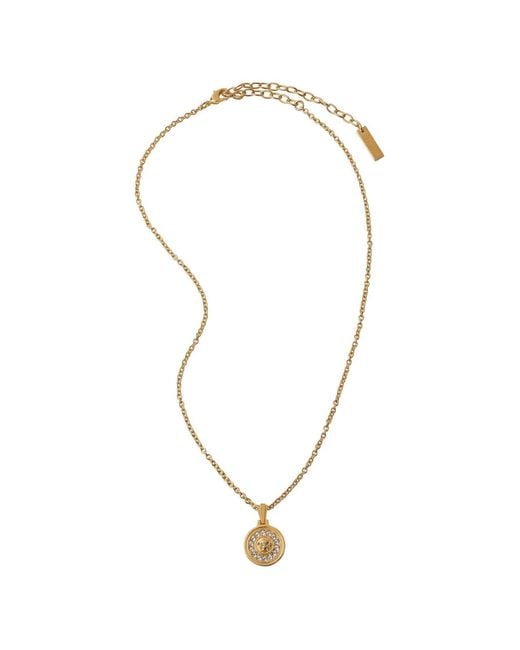 Versace White Medusa Crystal Necklace