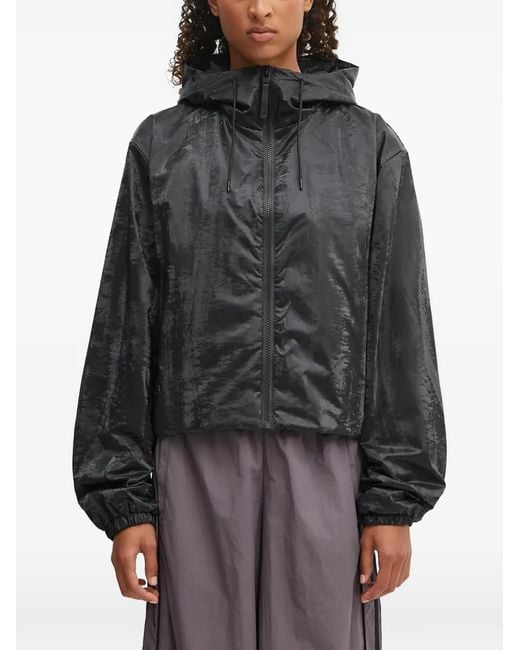 Rains Gray Lohja W3T1 Hooded Zip-Up Jacket