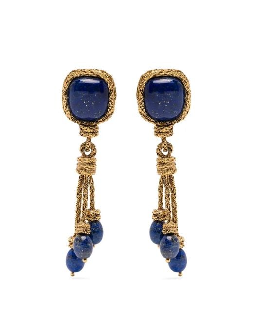Aurelie Bidermann Blue Boucles D'Oreilles Miki À Clip