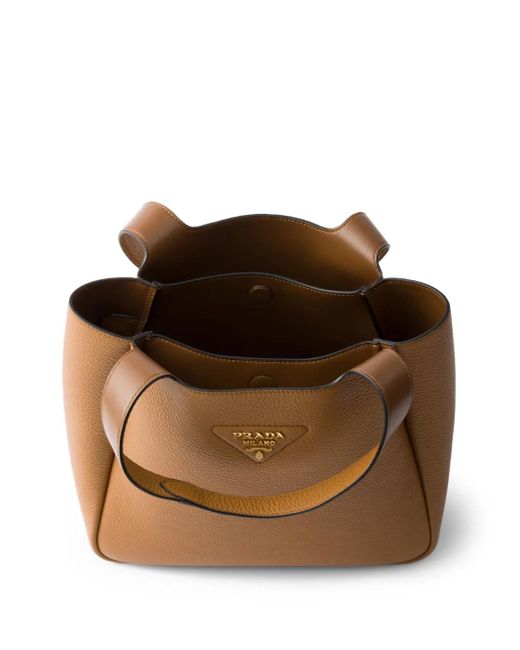 Borsa Tote Piccola di Prada in Brown