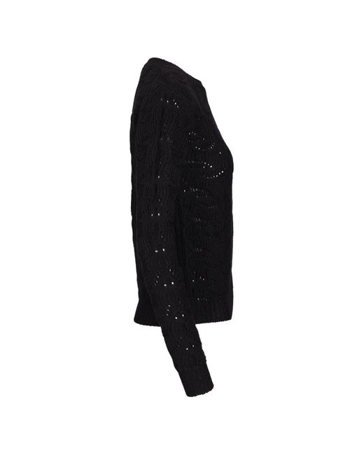 Etro Black Wool-Blend Sweater With Paisley Detailing