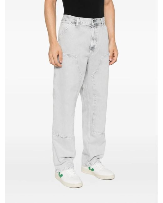 Carhartt White Double-Knee Utility Jeans for men