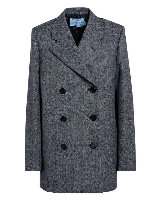 Prada Black Panelled Blazer