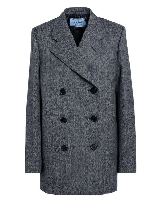 Prada Black Panelled Blazer