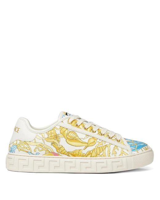 Versace Metallic Underwater Barocco Greca Sneakers