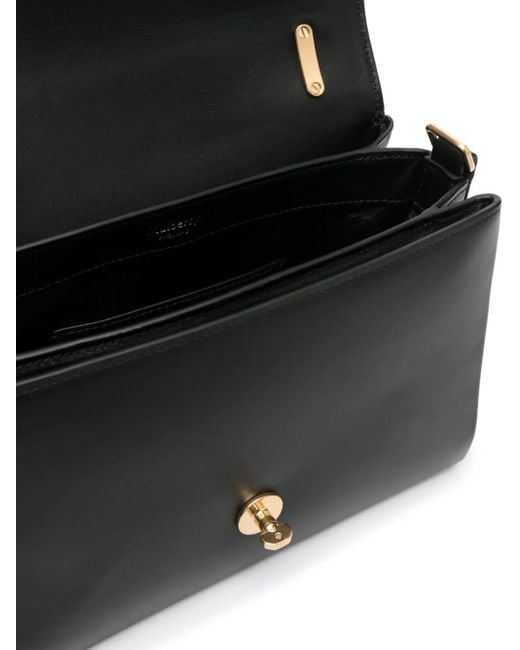 Mulberry Black Lana Logo-Engraved Tote Bag