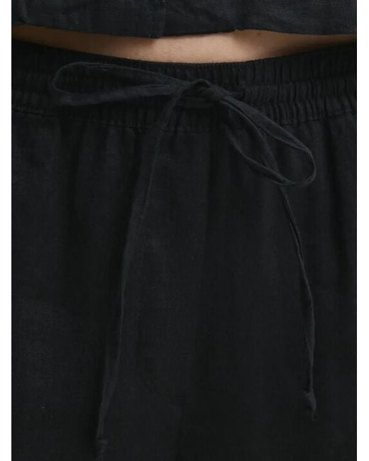 DKNY Black Drawstring Trousers